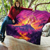 Hawaii Kilauea Volcano Quilt There Is Pele Goddess Of The Volcano - Polynesian Pride