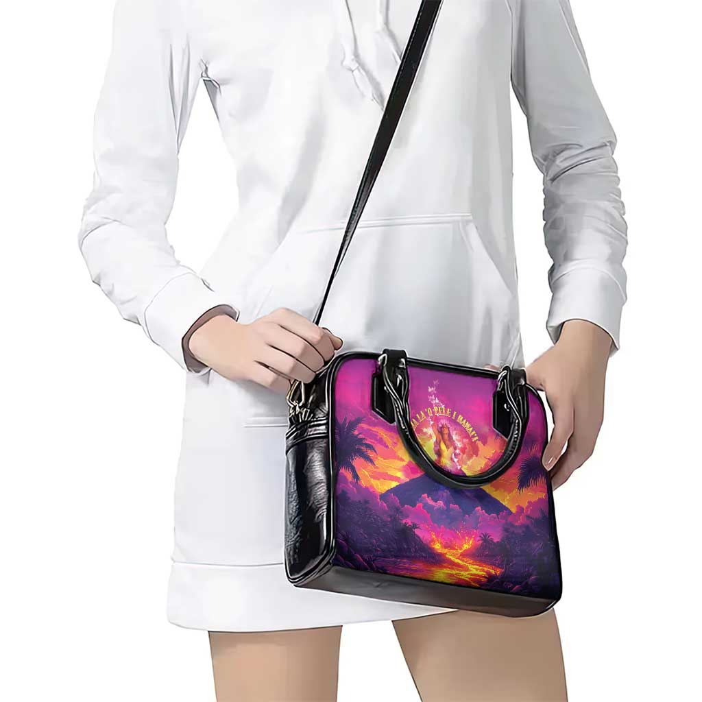Hawaii Kilauea Volcano Shoulder Handbag There Is Pele Goddess Of The Volcano - Polynesian Pride
