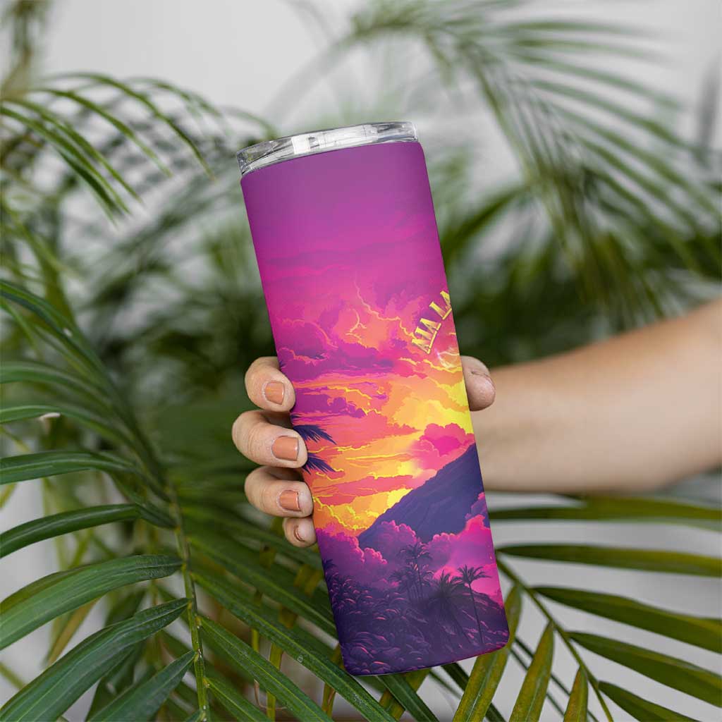 Hawaii Kilauea Volcano Skinny Tumbler There Is Pele Goddess Of The Volcano - Polynesian Pride