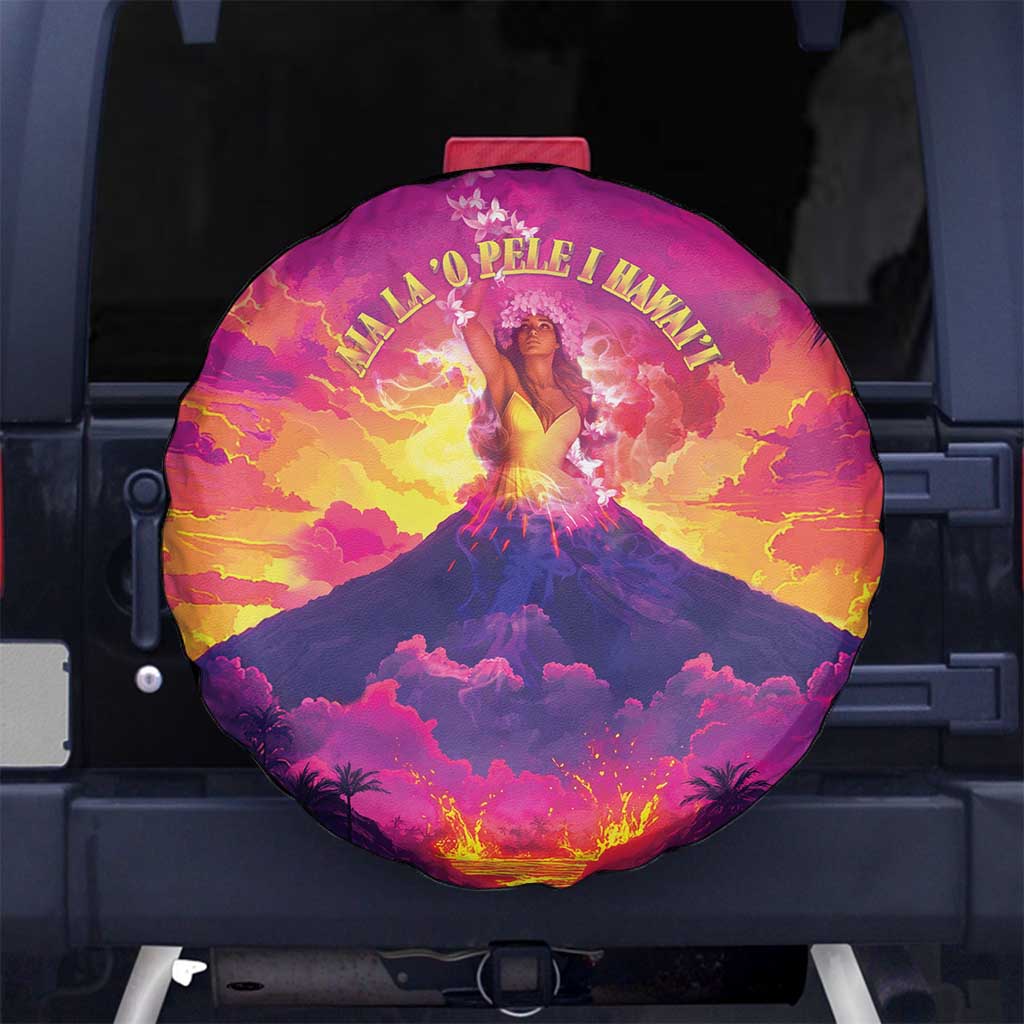 Hawaii Kilauea Volcano Spare Tire Cover There Is Pele Goddess Of The Volcano - Polynesian Pride