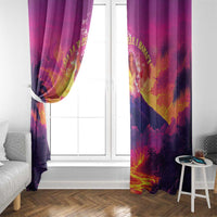 Hawaii Kilauea Volcano Window Curtain There Is Pele Goddess Of The Volcano - Polynesian Pride