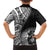 Hibiscus With Black Austronesian Tattoo Pattern Family Matching Summer Maxi Dress and Hawaiian Shirt - Polynesian Pride