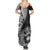 Hibiscus With Black Austronesian Tattoo Pattern Family Matching Summer Maxi Dress and Hawaiian Shirt - Polynesian Pride