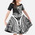 Hibiscus With Black Austronesian Tattoo Pattern Family Matching Tank Maxi Dress and Hawaiian Shirt - Polynesian Pride