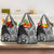 Hibiscus With Black Austronesian Tattoo Pattern Grocery Bag - Polynesian Pride