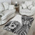 Hibiscus With White Austronesian Tattoo Pattern Area Rug - Polynesian Pride