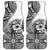 Hibiscus With White Austronesian Tattoo Pattern Car Mats - Polynesian Pride
