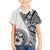 Hibiscus With White Austronesian Tattoo Pattern Family Matching Off Shoulder Short Dress and Hawaiian Shirt - Polynesian Pride