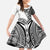Hibiscus With White Austronesian Tattoo Pattern Family Matching Summer Maxi Dress and Hawaiian Shirt - Polynesian Pride