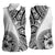 Hibiscus With White Austronesian Tattoo Pattern Women Sleeveless Polo Shirt - Polynesian Pride