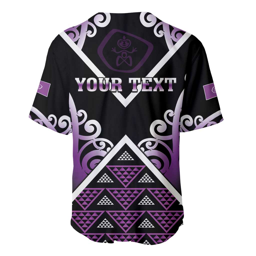 Personalised Aotearoa Moriori Baseball Jersey Maori Pattern New Zealand - Polynesian Pride