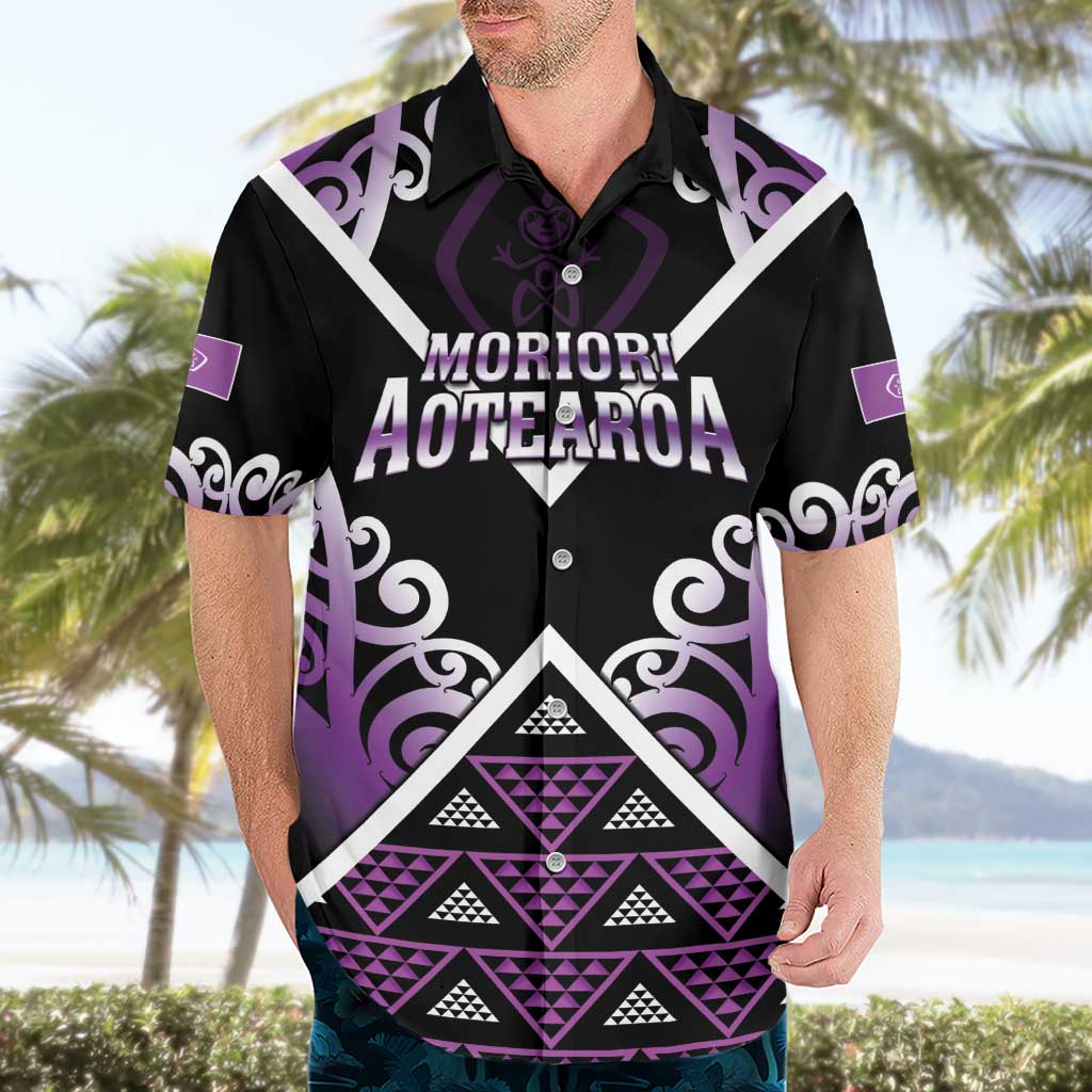 Personalised Aotearoa Moriori Hawaiian Shirt Maori Pattern New Zealand - Polynesian Pride