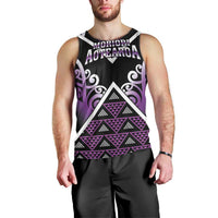 Personalised Aotearoa Moriori Men Tank Top Maori Pattern New Zealand - Polynesian Pride