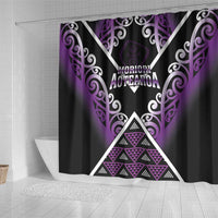 Aotearoa Moriori Shower Curtain Maori Pattern New Zealand - Polynesian Pride