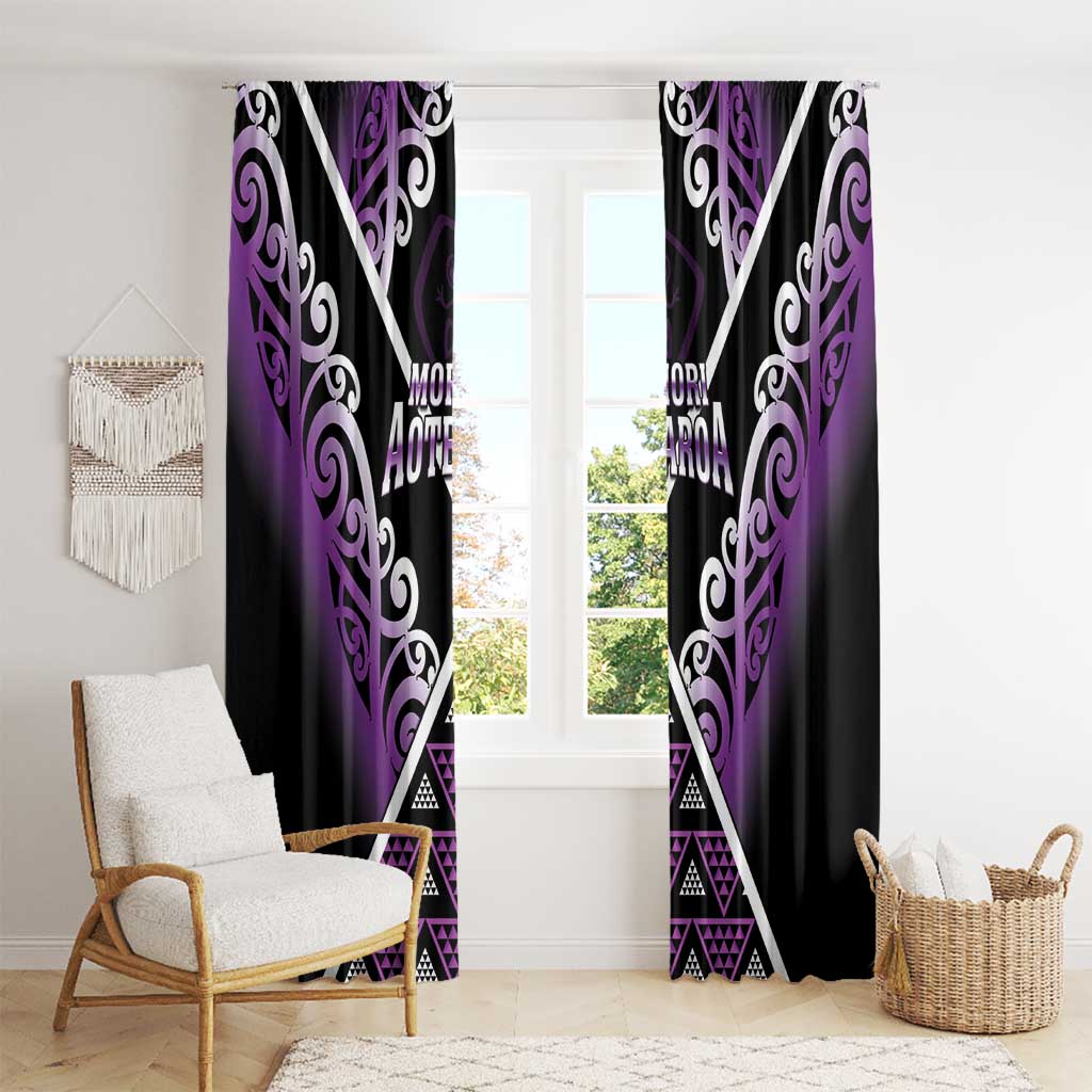 Aotearoa Moriori Window Curtain Maori Pattern New Zealand - Polynesian Pride