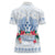 Happy Kosrae Liberation Day Women Polo Shirt Polynesian Shark Turtle Motif