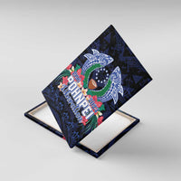 Happy Pohnpei Liberation Day Canvas Wall Art Polynesian Shark Turtle Motif