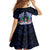 Happy Pohnpei Liberation Day Kid Short Sleeve Dress Polynesian Shark Turtle Motif