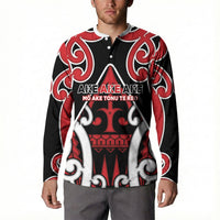 New Zealand Maori Language Week Button Sweatshirt Mo Ake Tonu Te Reo