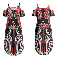 New Zealand Maori Language Week Couples Matching Summer Maxi Dress and Hawaiian Shirt Mo Ake Tonu Te Reo