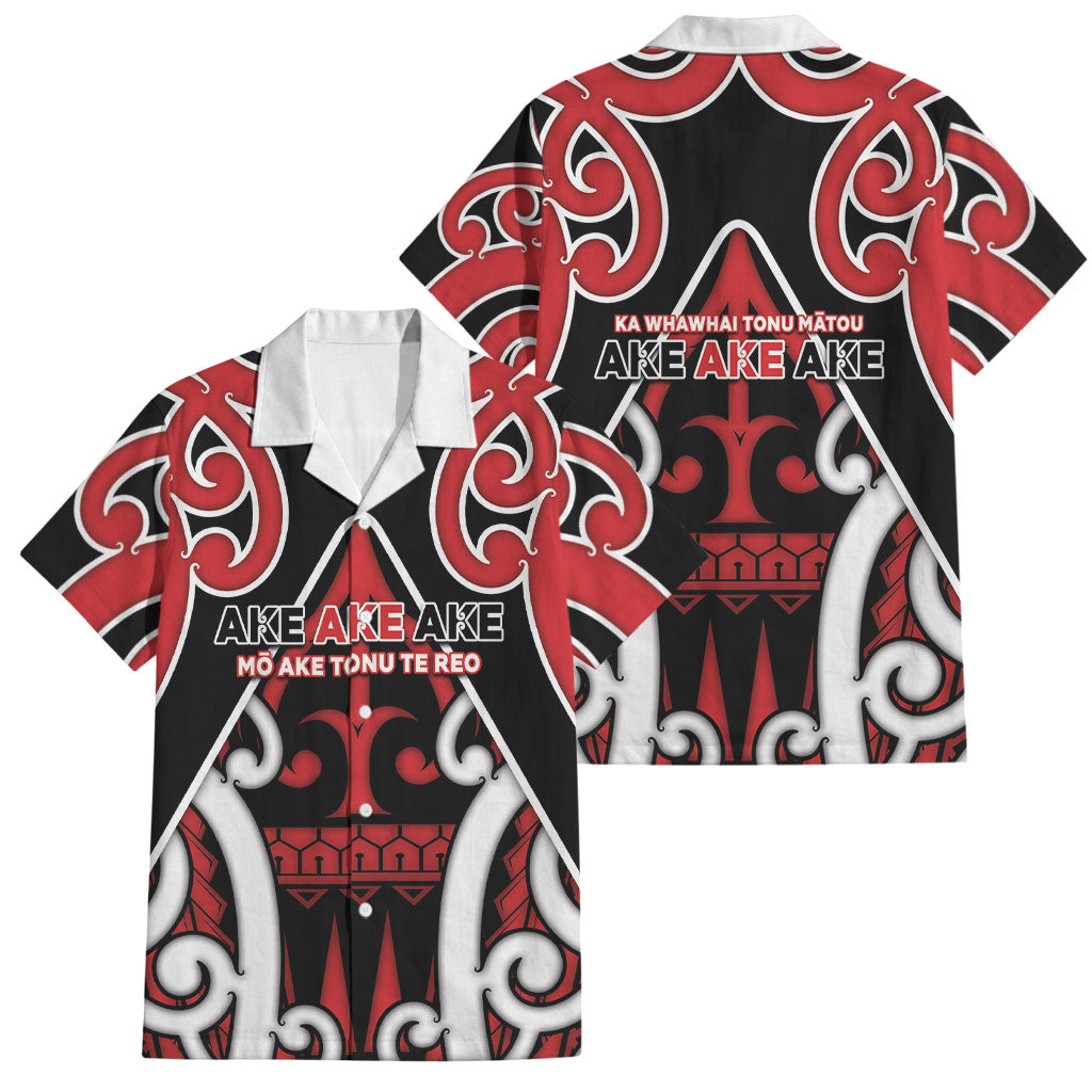 New Zealand Maori Language Week Family Matching Puletasi and Hawaiian Shirt Mo Ake Tonu Te Reo