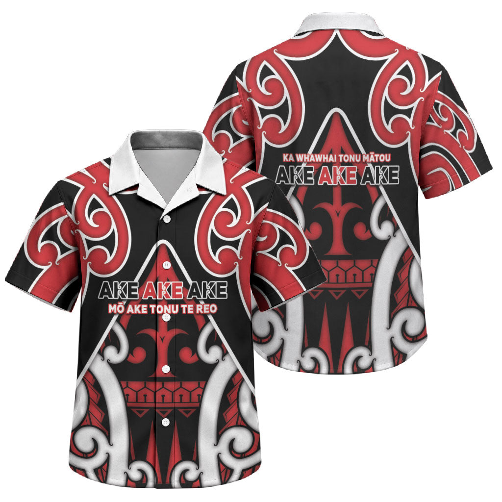 New Zealand Maori Language Week Family Matching Puletasi and Hawaiian Shirt Mo Ake Tonu Te Reo