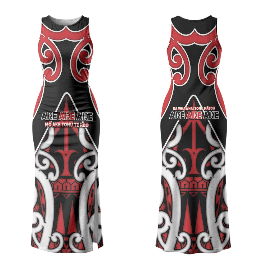 New Zealand Maori Language Week Family Matching Tank Maxi Dress and Hawaiian Shirt Mo Ake Tonu Te Reo