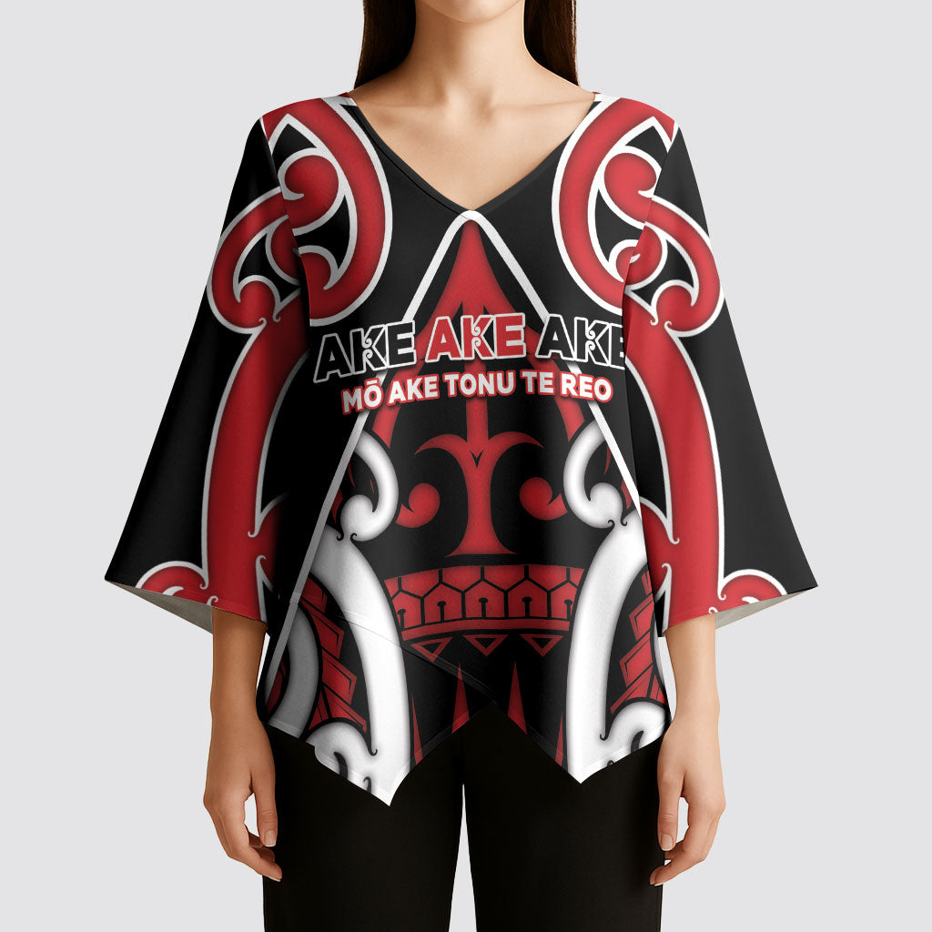 New Zealand Maori Language Week Kimono Sleeve Blouse Mo Ake Tonu Te Reo