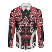 New Zealand Maori Language Week Long Sleeve Button Shirt Mo Ake Tonu Te Reo