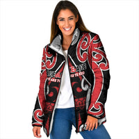 New Zealand Maori Language Week Padded Jacket Mo Ake Tonu Te Reo