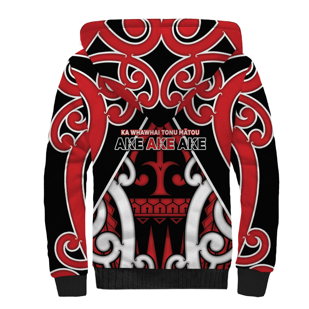 New Zealand Maori Language Week Sherpa Hoodie Mo Ake Tonu Te Reo