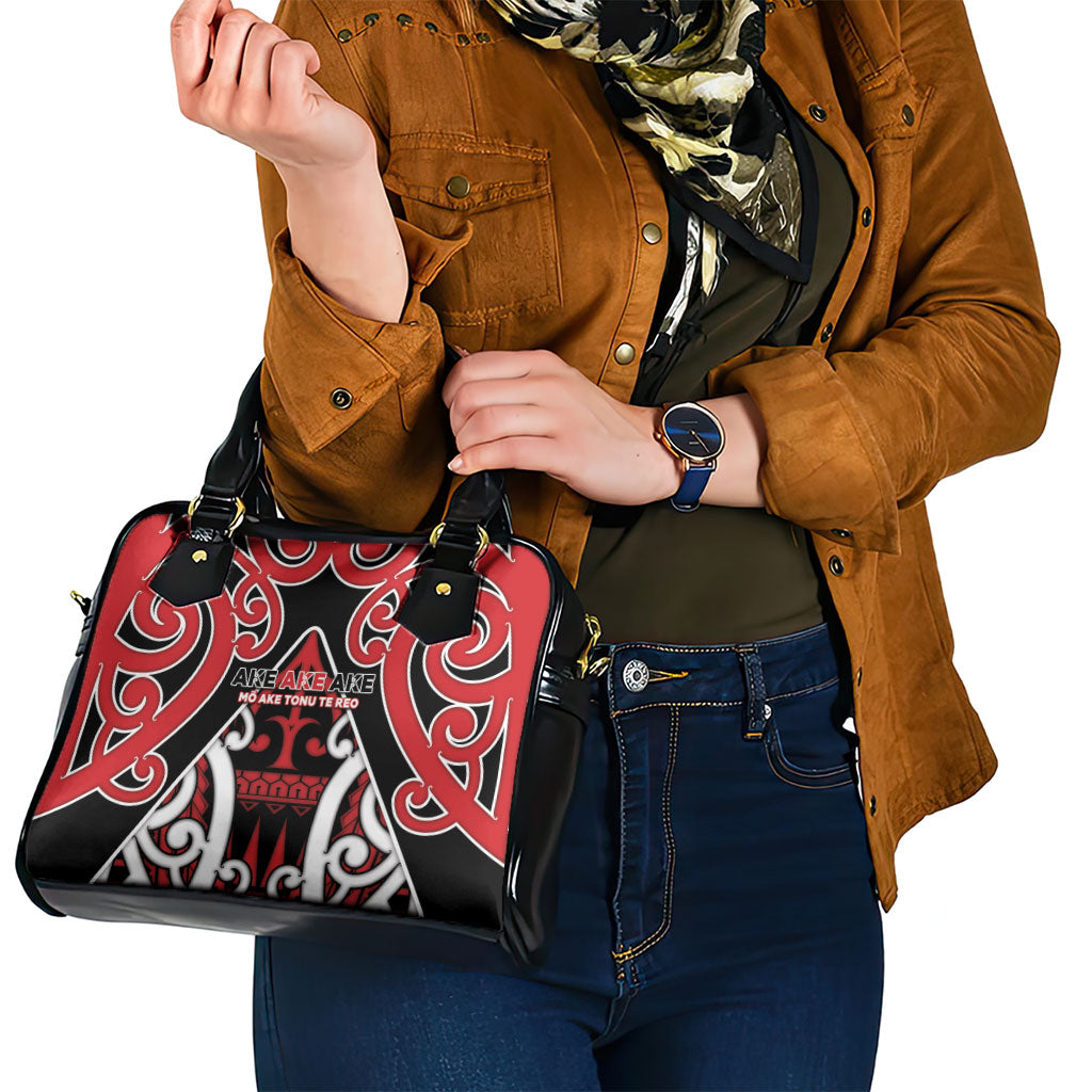 New Zealand Maori Language Week Shoulder Handbag Mo Ake Tonu Te Reo