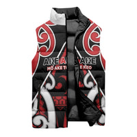 New Zealand Maori Language Week Sleeveless Puffer Jacket Mo Ake Tonu Te Reo