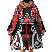 New Zealand Maori Language Week Wearable Blanket Hoodie Mo Ake Tonu Te Reo