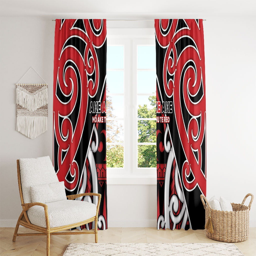 New Zealand Maori Language Week Window Curtain Mo Ake Tonu Te Reo
