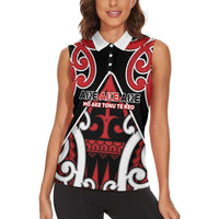 New Zealand Maori Language Week Women Sleeveless Polo Shirt Mo Ake Tonu Te Reo