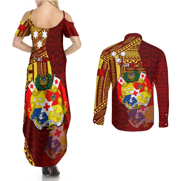 Personalized Tonga Long Sleeve Shirt Coat Of Arms Tongatapu With Ngatu Pattern LT05 main image 0