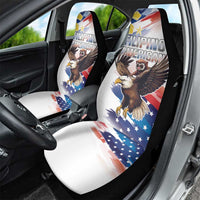 Filipino American History Month Car Seat Cover Bald Eagle Tarsier Together