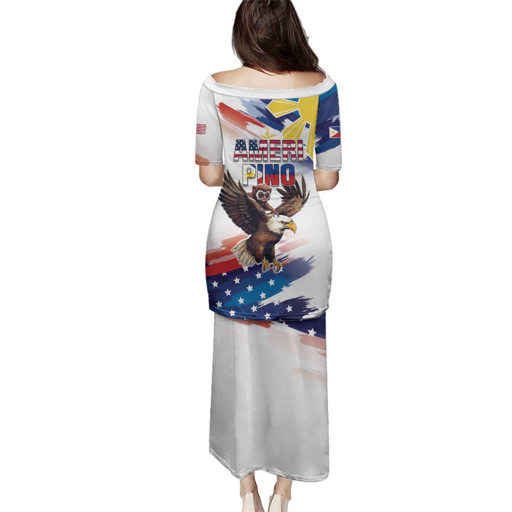 Filipino American History Month Family Matching Puletasi and Hawaiian Shirt Bald Eagle Tarsier Together