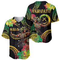 Halo Vanuatu Baseball Jersey Beautiful Woman Dancing LT05 - Polynesian Pride