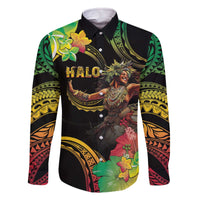 Halo Vanuatu Family Matching Off Shoulder Short Dress and Hawaiian Shirt Beautiful Woman Dancing