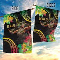 Halo Vanuatu Garden Flag Beautiful Woman Dancing