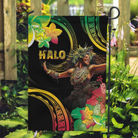 Halo Vanuatu Garden Flag Beautiful Woman Dancing