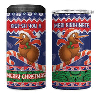 New Zealand Christmas 4 in 1 Can Cooler Tumbler Kiwi-sh You A Merry Christmas - Polynesian Pride