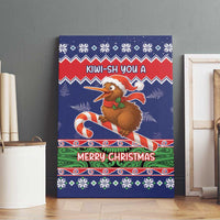 New Zealand Christmas Canvas Wall Art Kiwi-sh You A Merry Christmas - Polynesian Pride