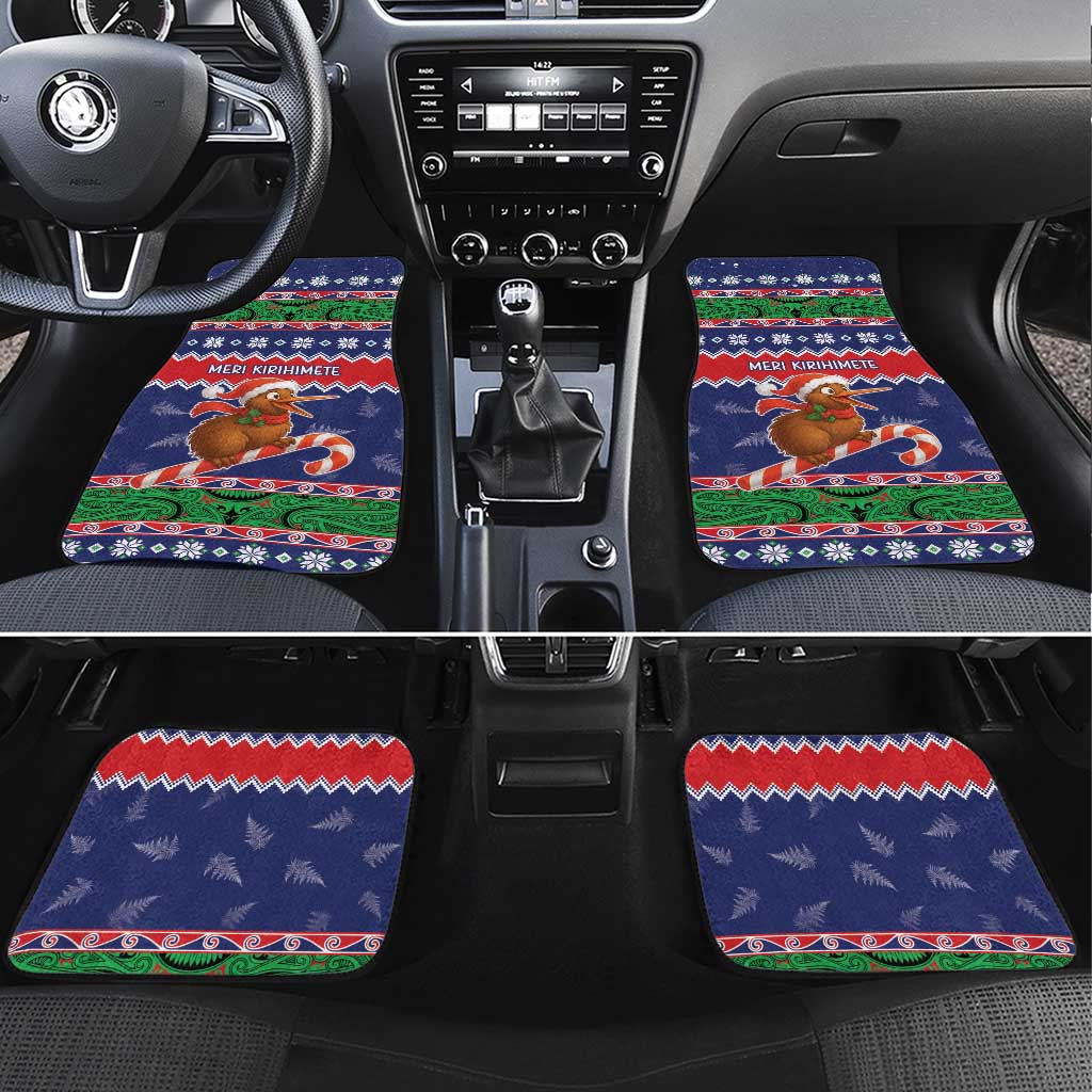 New Zealand Christmas Car Mats Kiwi-sh You A Merry Christmas - Polynesian Pride