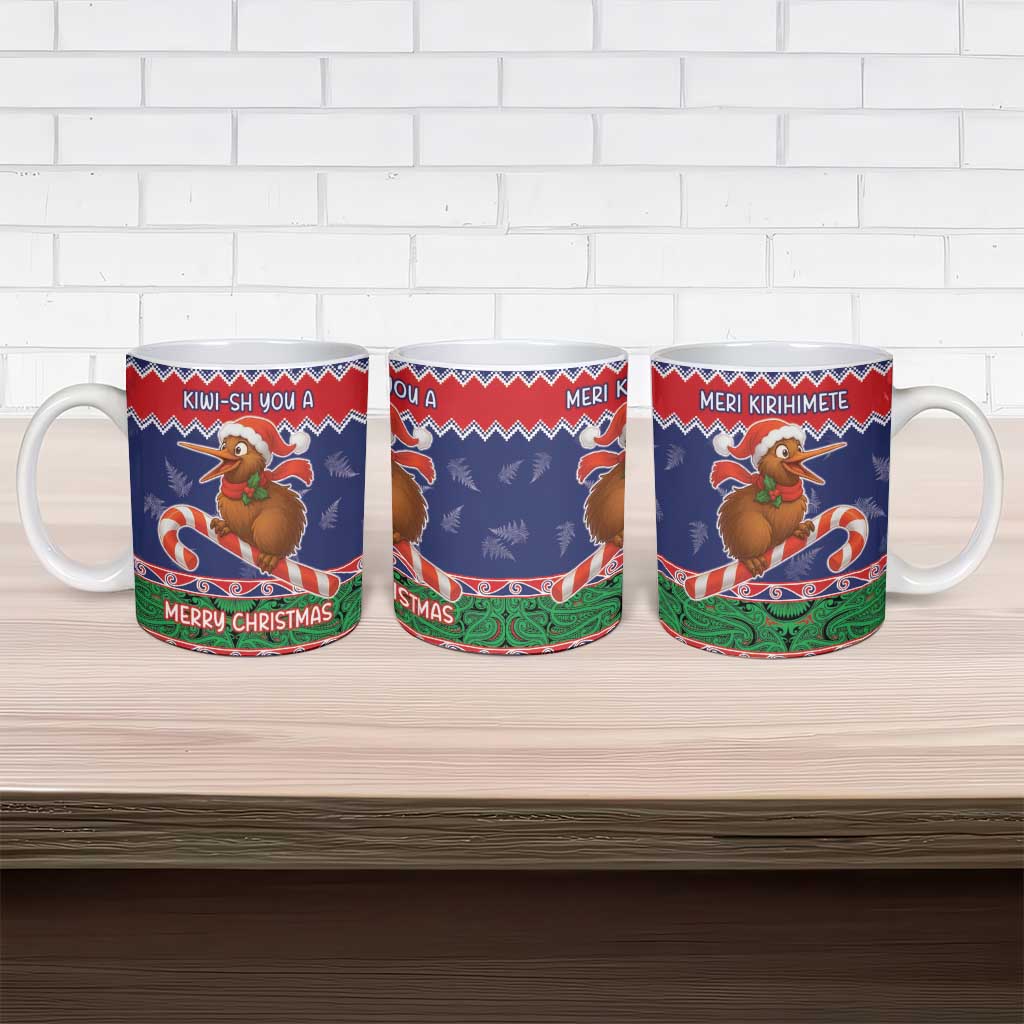New Zealand Christmas Ceramic Mug Kiwi-sh You A Merry Christmas - Polynesian Pride