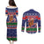 New Zealand Christmas Couples Matching Puletasi and Long Sleeve Button Shirt Kiwi-sh You A Merry Christmas - Polynesian Pride