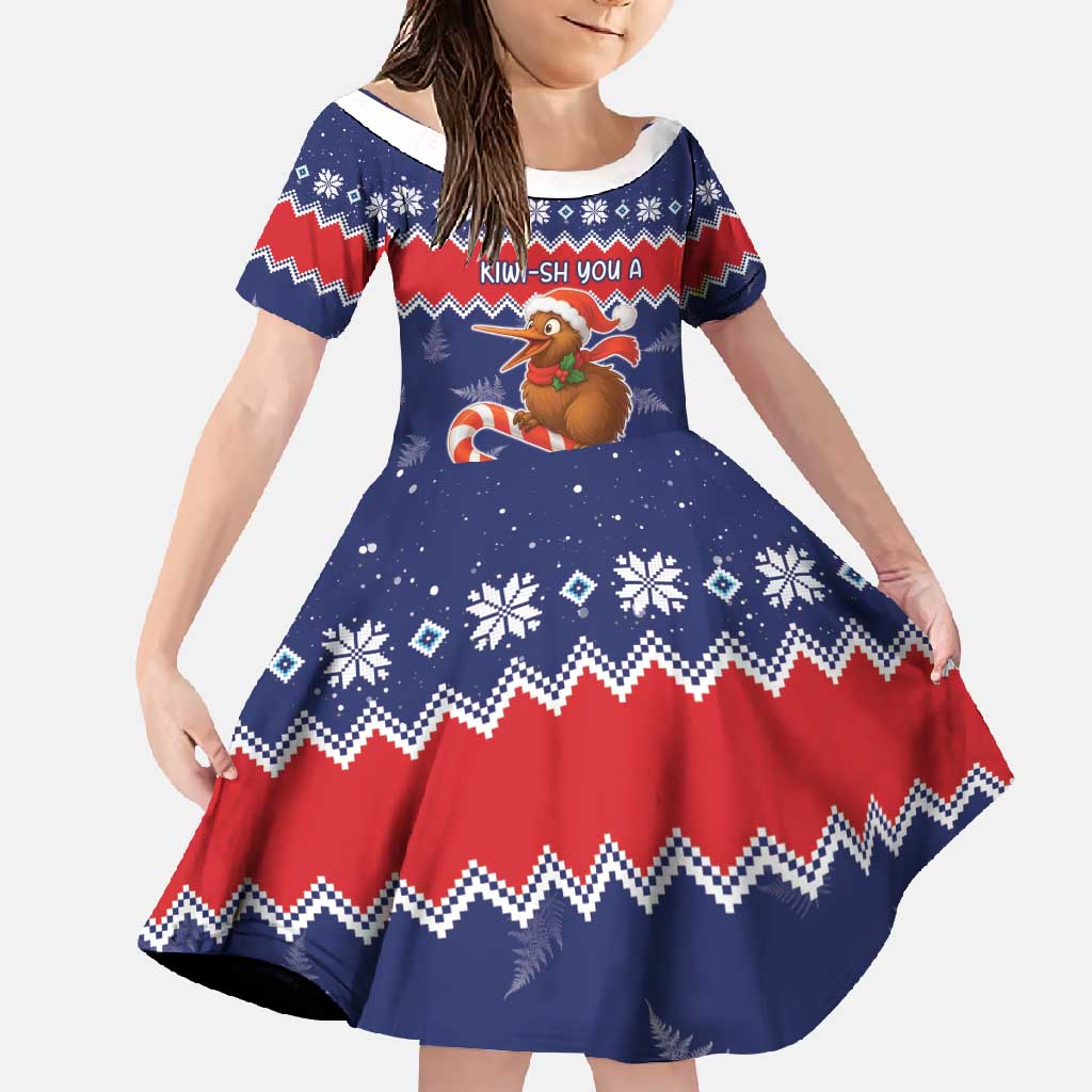 New Zealand Christmas Family Matching Mermaid Dress and Hawaiian Shirt Kiwi-sh You A Merry Christmas - Polynesian Pride