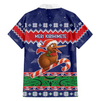 New Zealand Christmas Family Matching Off The Shoulder Long Sleeve Dress and Hawaiian Shirt Kiwi-sh You A Merry Christmas - Polynesian Pride